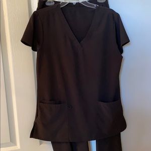 Black scrub set